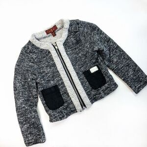 7 For All Mankind Front Zip Sweater Sz 12m